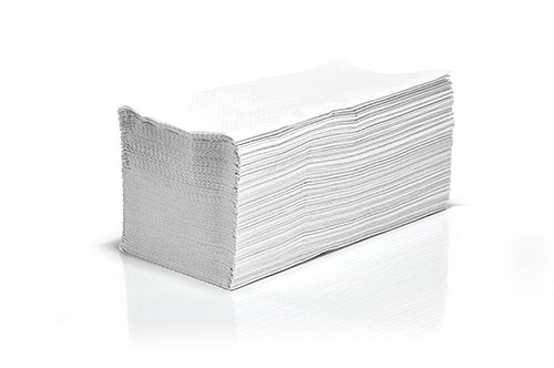 VKB 250/1/24 Ręcznik papierowy biały - składany V-FOLD
